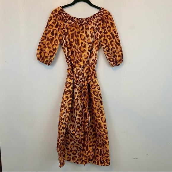 NWOT KATE SPADE panthera cheetah print dress - Picture 3 of 8